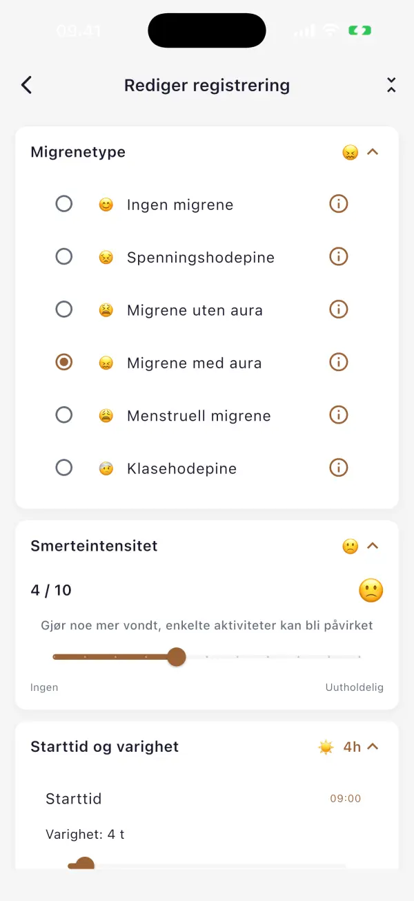 Registrer et anfall på sekunder